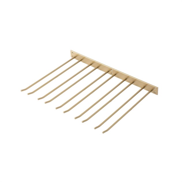 Glashängare 40cm djup vägghängd guld