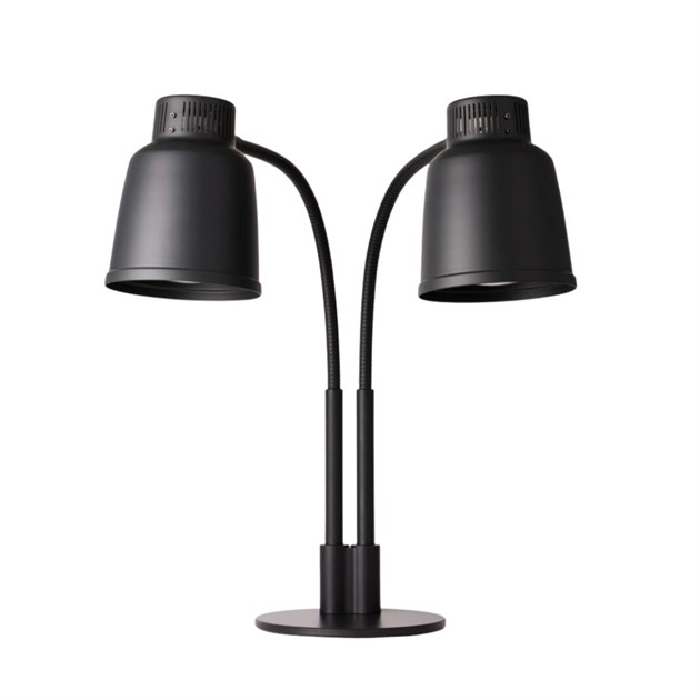 Värmelampa Focus LPF dubbel fristående Svart