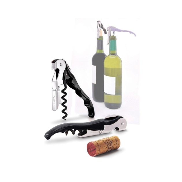 Vinöppnare Pulltabs Classic med hölster svart