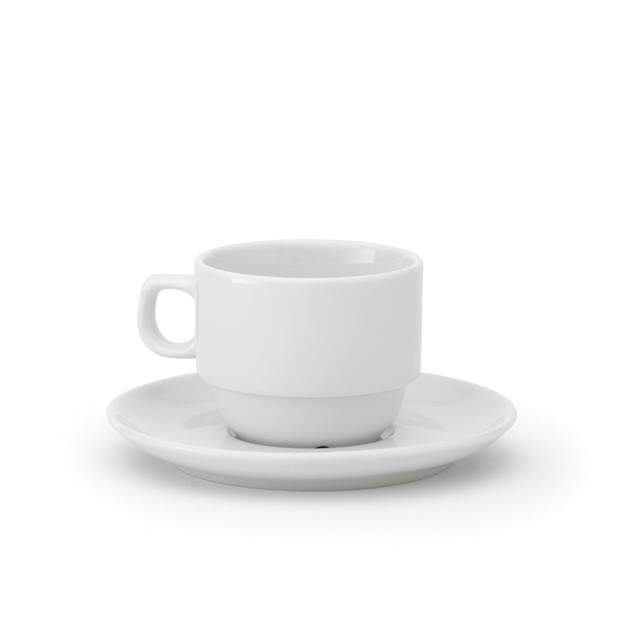 Kaffekopp med öra Praha 19cl vit