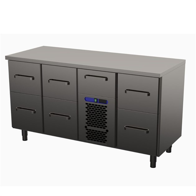 Kylbänk öl/vin 7st draglådor 1600mm Coolpart