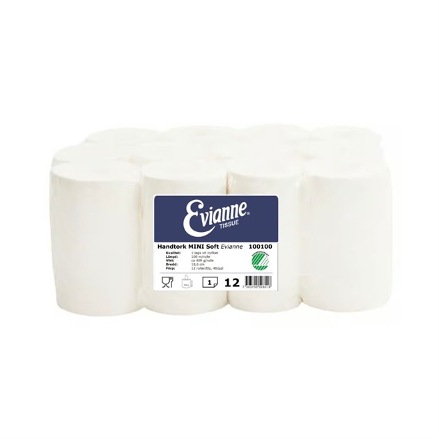 Avtorkningspapper Mini CL Evianne® Soft 12 rle/fp