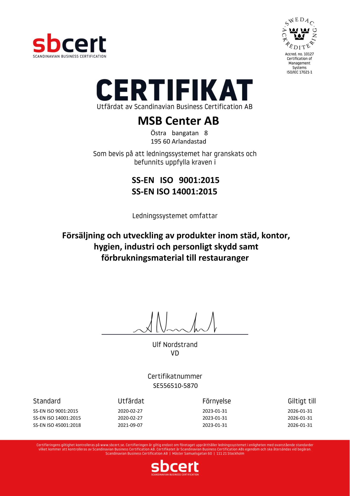 Illustration ISO-certifikat
